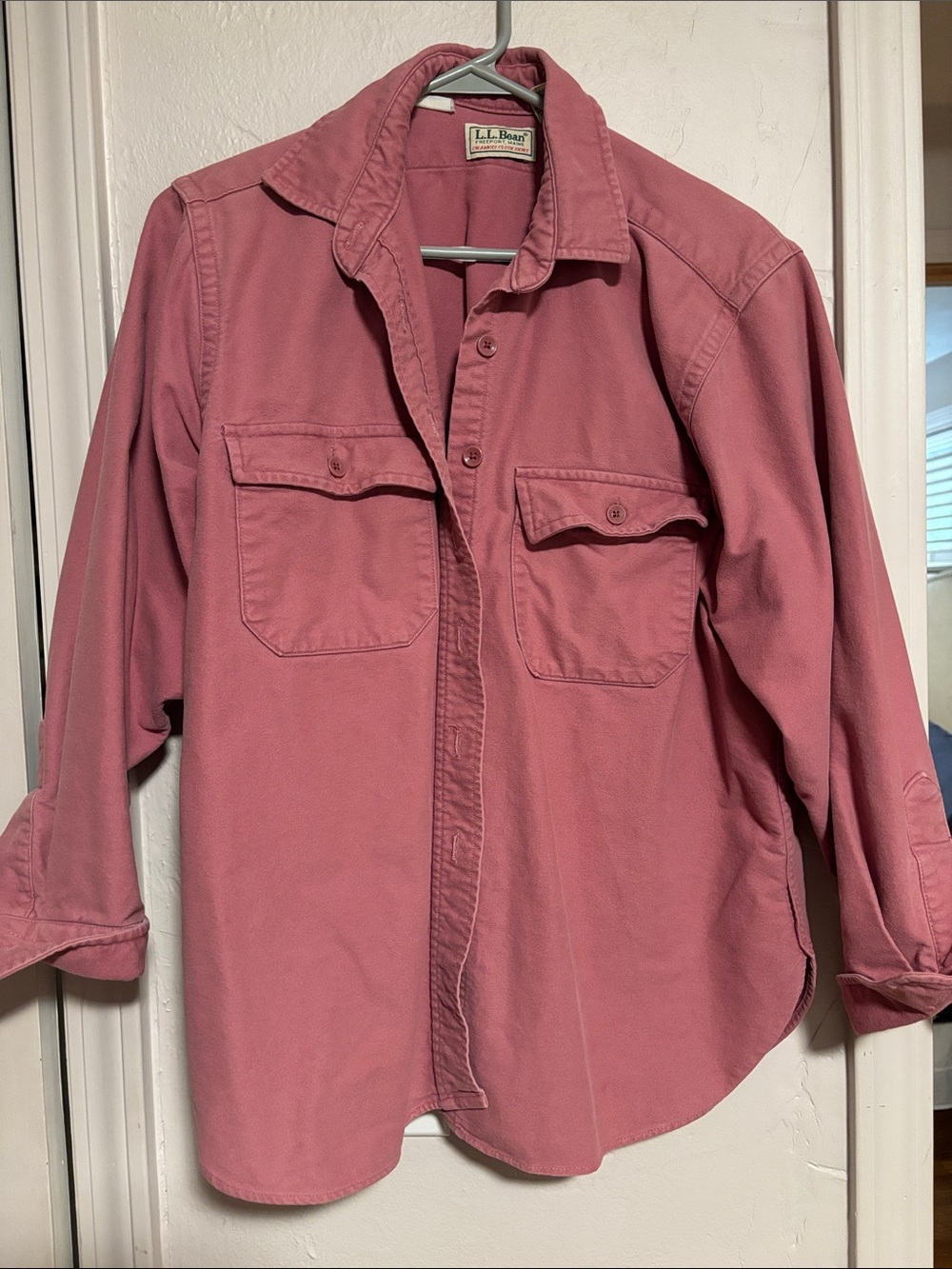 L.L. Bean Women’s Button-Down Shirt in Rose
